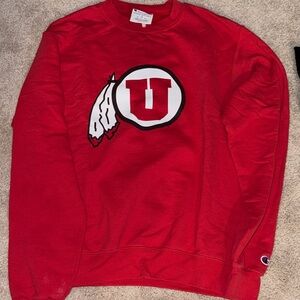 Champion Red Crewneck Men's Sweater
